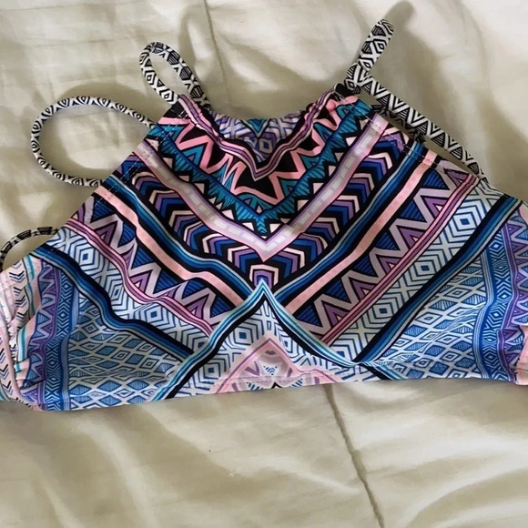 Xhilaration Blue Bikini bathing shirt size XS - Picture 2 of 6